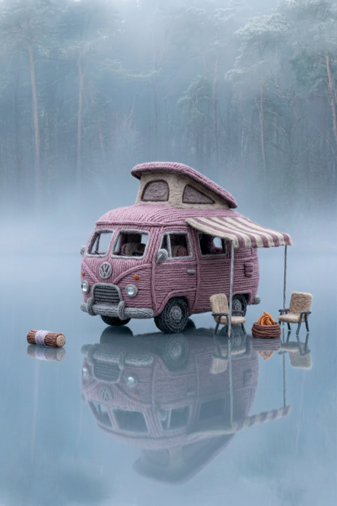 firefly maak een camper auto van wol 534444